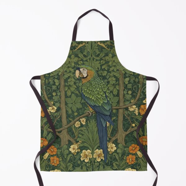 Item preview, Vintage Jungle Parrot – William Morris Style Botanical designed and sold by svarupa.
