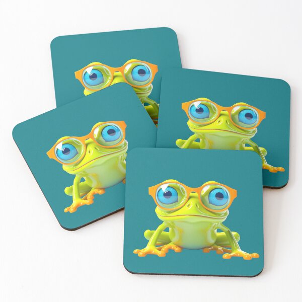 Item preview, cool frog with glasses designed and sold by photosmatic.
