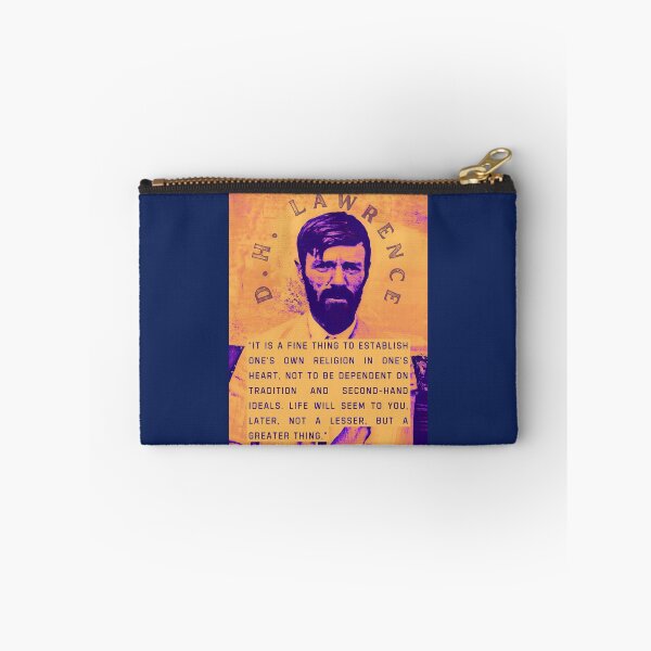 Item preview, D. H. LAWRENCE quote: It is a fine thing to establish one's own religion in one's heart, not to be dependent on tradition and second-hand ideals. designed and sold by artbleed.
