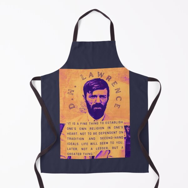 Item preview, D. H. LAWRENCE quote: It is a fine thing to establish one's own religion in one's heart, not to be dependent on tradition and second-hand ideals. designed and sold by artbleed.