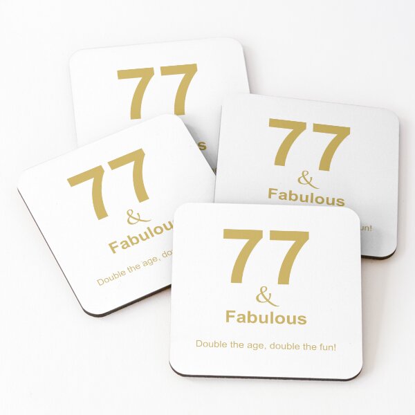 Item preview, 77 & Fabulous, Unique designed and sold by villacreativa.