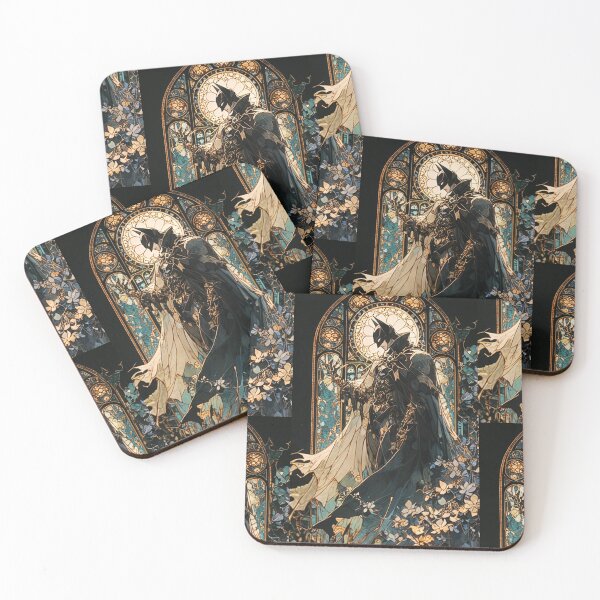 Item preview, Art nouveau dark knight designed and sold by MendaciousMina.