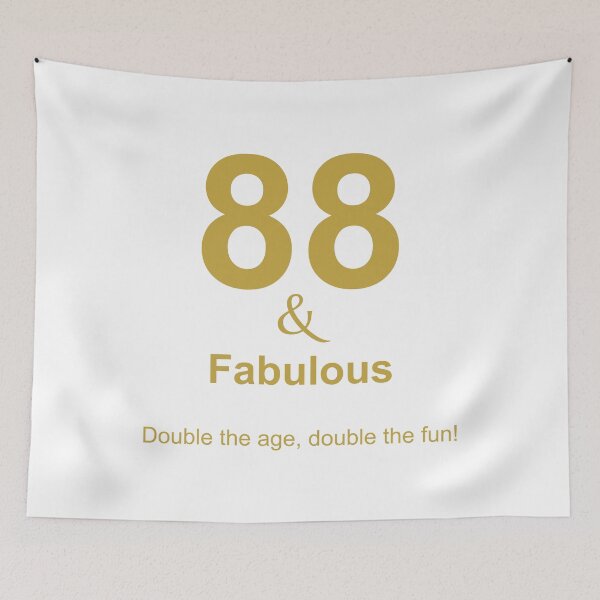 Item preview, 88 & Fabulous, Unique designed and sold by villacreativa.