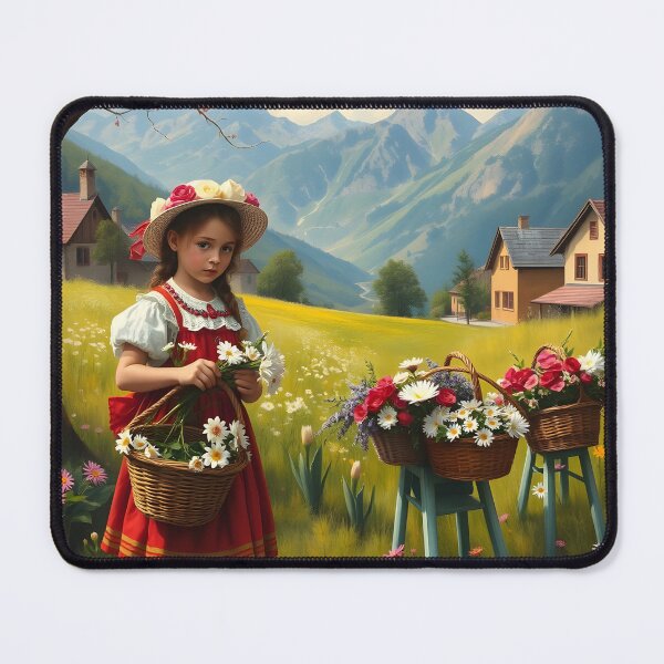 Item preview, The Flower Gatherer designed and sold by amidigiart.