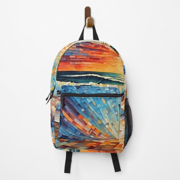 Item preview, Abstract mosaic beach art designed and sold by JackFreestone.