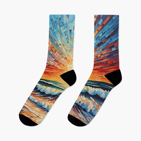 Item preview, Abstract mosaic beach art designed and sold by JackFreestone.