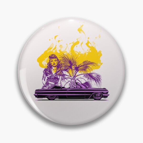 Item preview, Low Rider Car with Cool Girl and Smoke effect designed and sold by JoeVee-Int.