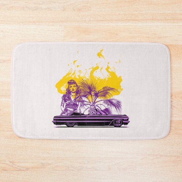 Item preview, Low Rider Car with Cool Girl and Smoke effect designed and sold by JoeVee-Int.