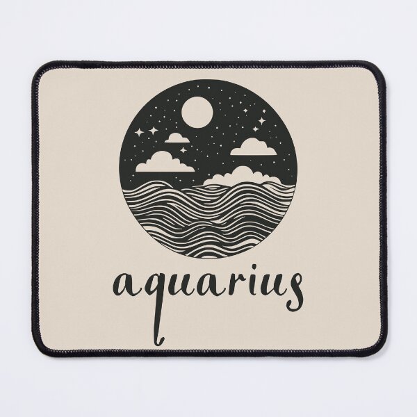 Item preview, Aquarius Zodiac Water Bearer Celestial Astrology Art designed and sold by TuncGK.