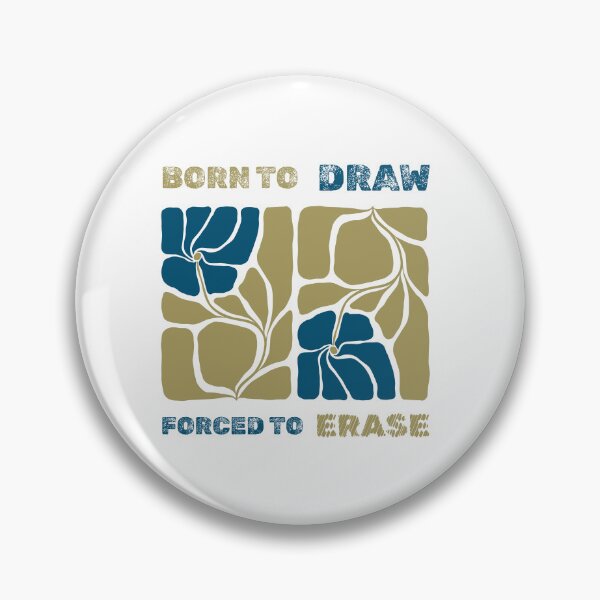 Item preview, Born to Draw, Forced to Erase | Funny Artist & Designer Gift Ideas designed and sold by DigitalMagShop.