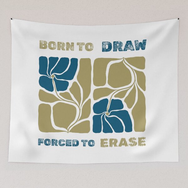 Item preview, Born to Draw, Forced to Erase | Funny Artist & Designer Gift Ideas designed and sold by DigitalMagShop.