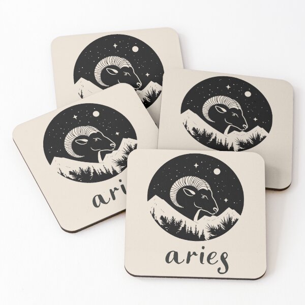 Item preview, Aries Zodiac Sign Celestial Ram Astrology Art designed and sold by TuncGK.