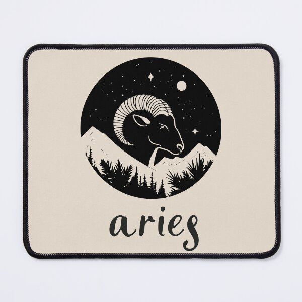Item preview, Aries Zodiac Sign Celestial Ram Astrology Art designed and sold by TuncGK.