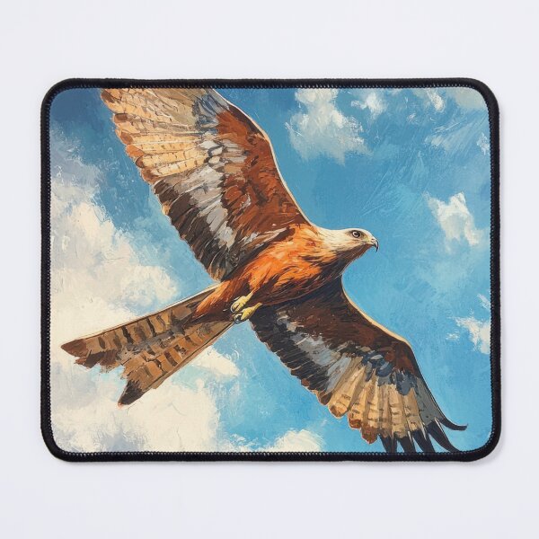 Item preview, Majestic Red Kite Flying in Blue Sky – Bird of Prey Art designed and sold by AchaRat.