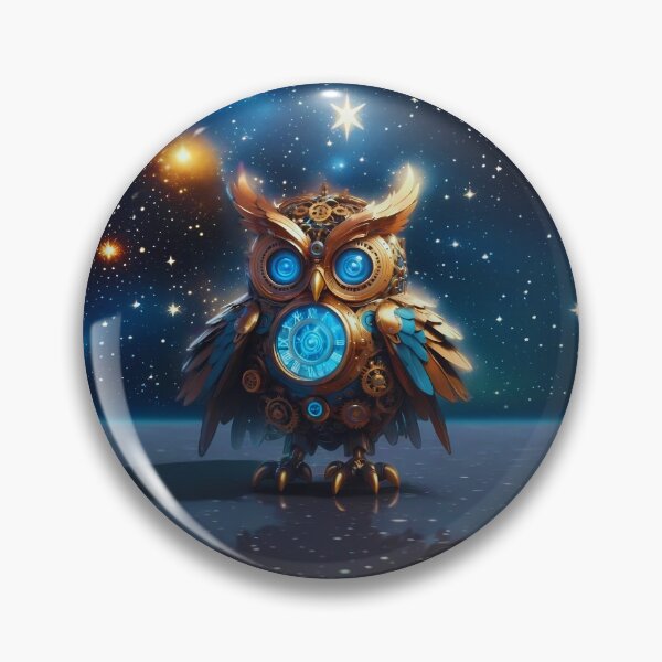 Item preview, steampunk owl starry sky designed and sold by Fantasy-Vibes.