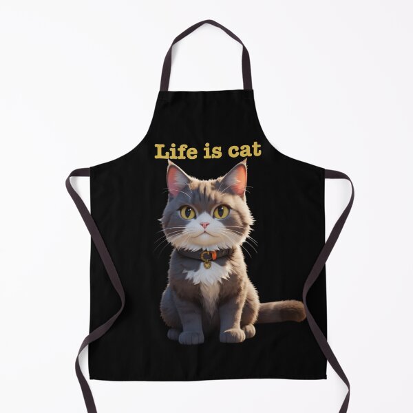 Item preview,  Life is Cat A Cute and Adorable Feline Illustration designed and sold by Life is cat.