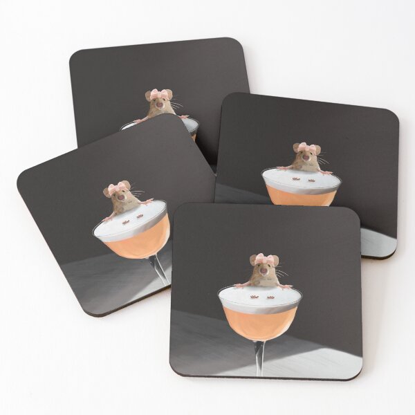 Item preview, Cute Mouse in a Cocktail Glass  designed and sold by Whimsy-Wildlife.