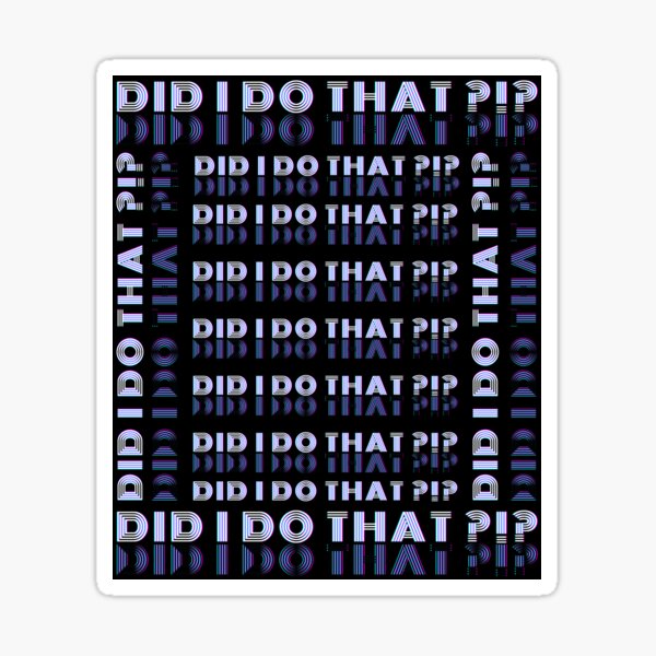 Vista previa del artículo con la obra «"¿Lo hice yo?" Estilo Glitch Negro», diseñado y vendido por RisenAgain - Quantum BrainGlitch | Designs.
