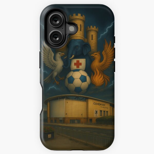 Item preview, Sky Blues Crest Awakened – Coventry Rises- phone case designed and sold by Final Whistle Art.