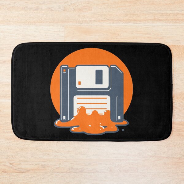 Item preview, Nostalgic Data Melt - Retro Floppy Disk Art designed and sold by BRU Design.