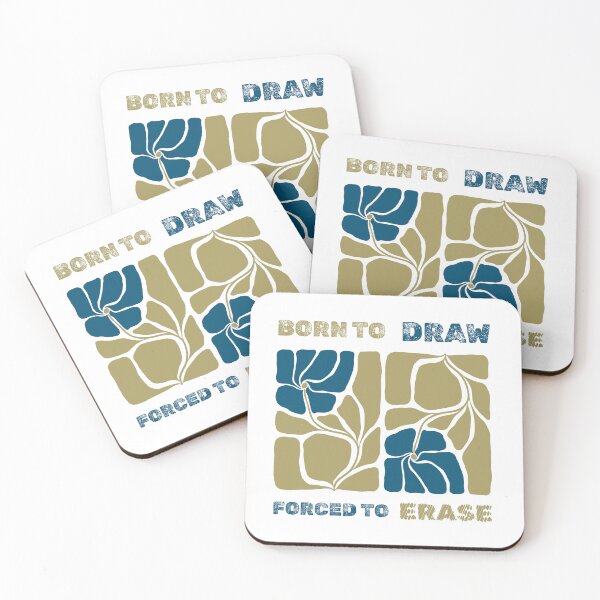 Item preview, Born to Draw, Forced to Erase | Funny Artist & Designer Gift Ideas designed and sold by DigitalMagShop.
