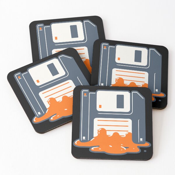 Item preview, Digital Memory Drip - Melting Floppy Disk designed and sold by BRU Design.