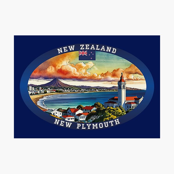 Item preview, New Plymouth New Zealand Travel designed and sold by Thistle-TShop.