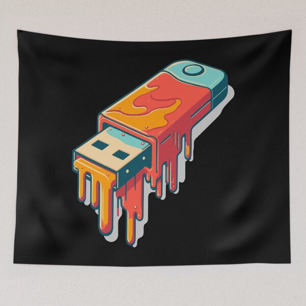 Item preview, Digital Meltdown - Liquid USB Art designed and sold by BRU Design.