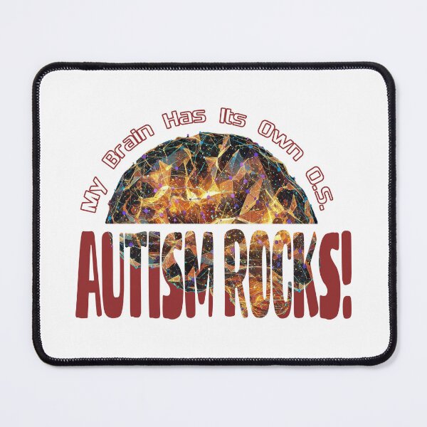 Item preview, Autism Rocks - My Brain Has Its Own OS designed and sold by ZYRAN Designs Studio.