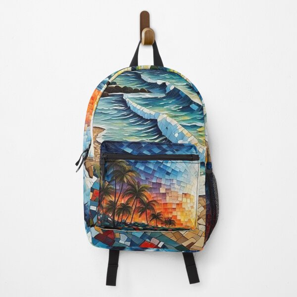 Item preview, Abstract mosaic beach art designed and sold by JackFreestone.