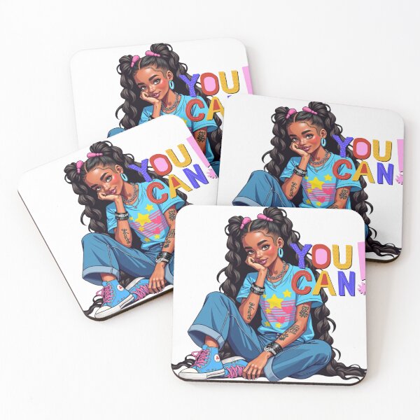 Item preview, You Can! | Empowering Urban Style Digital Art of Confident Black Girl designed and sold by QPTheeArtist.