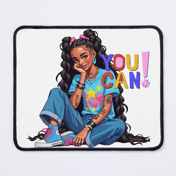 Item preview, You Can! | Empowering Urban Style Digital Art of Confident Black Girl designed and sold by QPTheeArtist.