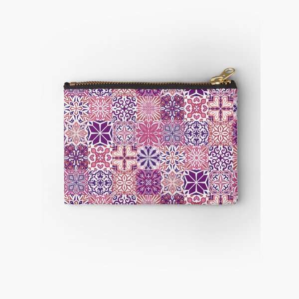 Item preview, Azuleo tiles in pink and purple designed and sold by EllilaDesigns.