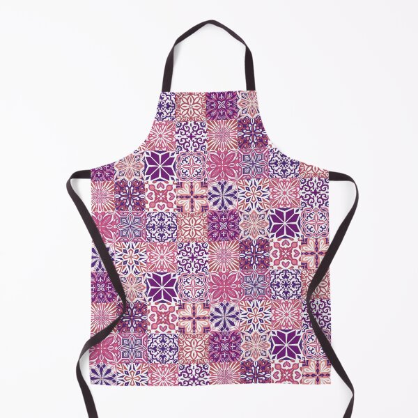 Item preview, Azuleo tiles in pink and purple designed and sold by EllilaDesigns.