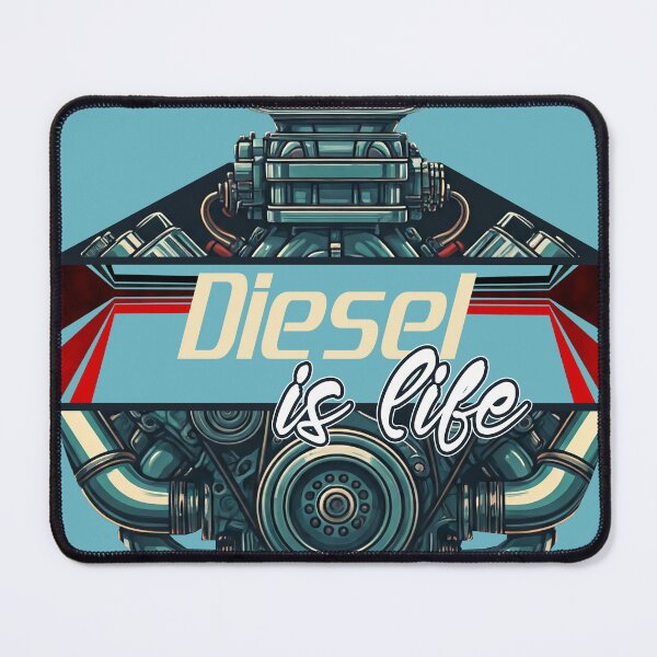 Item preview, Diesel is Life - Engine Mechanic Car Art designed and sold by ZYRAN Designs Studio.