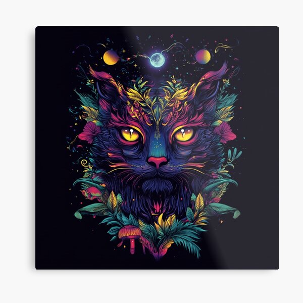 Item preview, Mystic Cat Face designed and sold by NicolasGlowArt.