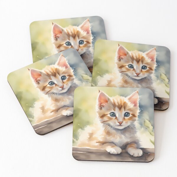 Item preview, Cute Kitten on Log designed and sold by CalmnessbyChoice.