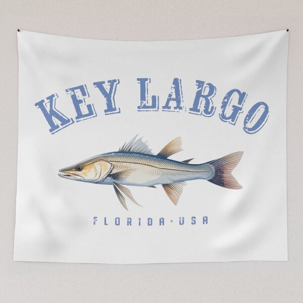 Item preview, Key Largo Florida Keys Snook Fishing Design designed and sold by Futurebeachbum.