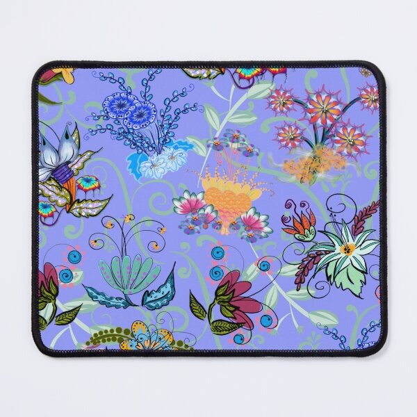 Item preview, Fairyland Flowers Boho Beauties on Light Blue Background designed and sold by CheriesArt.
