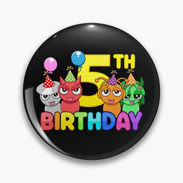 Item preview, Sprunkies 5th Birthday Characters designed and sold by Gamify Store.