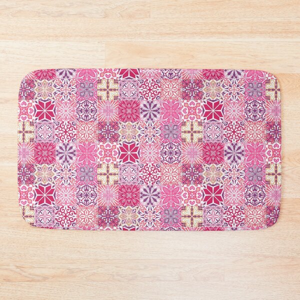 Item preview, Azuleo tiles in Magenta and purple designed and sold by EllilaDesigns.