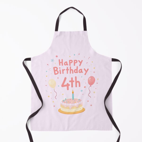 Item preview, Pastel Happy 4th Birthday designed and sold by Itsheartshop.