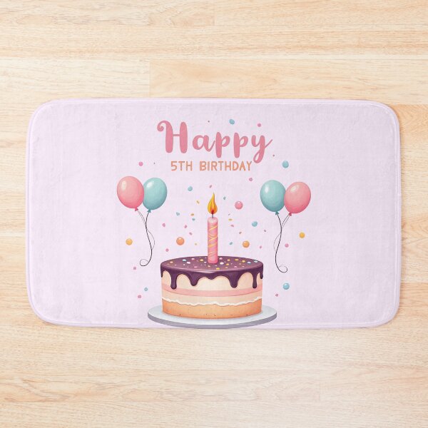Item preview, Pastel Happy 5th Birthday designed and sold by Itsheartshop.