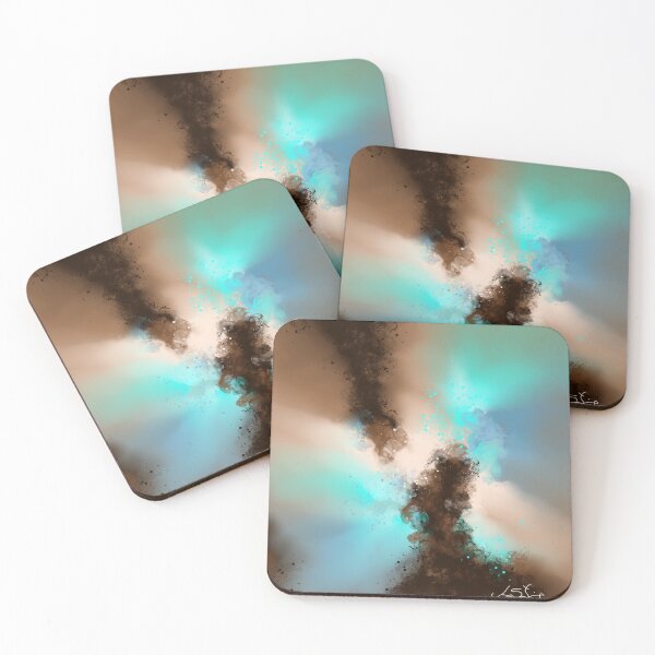 Item preview, Kokomo - Blue Brown Abstract designed and sold by Joey Santiago.