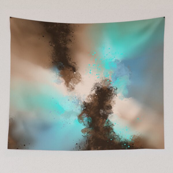 Item preview, Kokomo - Blue Brown Abstract designed and sold by Joey Santiago.