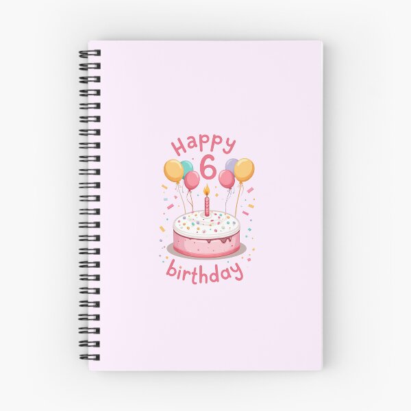 Item preview, Pastel Happy 6th Birthday designed and sold by Itsheartshop.