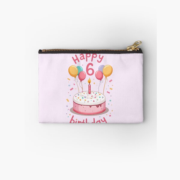 Item preview, Pastel Happy 6th Birthday designed and sold by Itsheartshop.