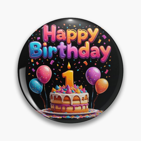 Item preview, Vibrant Happy 1st Birthday designed and sold by Itsheartshop.