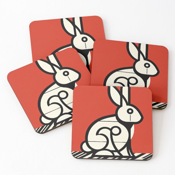 Item preview, Bauhaus Easter Bunny – Minimalist Geometric Design designed and sold by Artistillery.