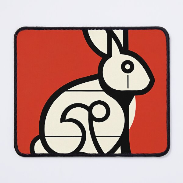 Item preview, Bauhaus Easter Bunny – Minimalist Geometric Design designed and sold by Artistillery.